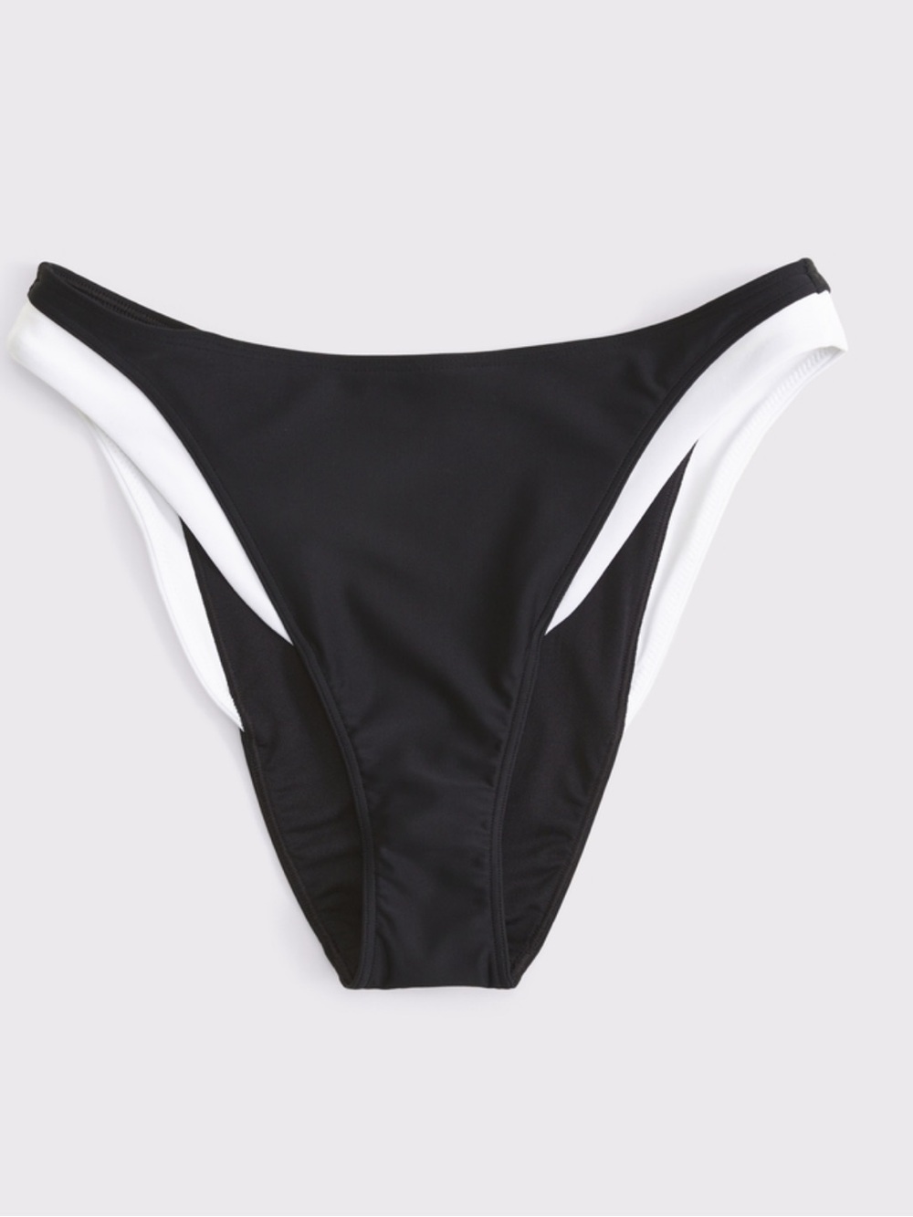 Abercrombie Black Bikini Bottom with White Trim